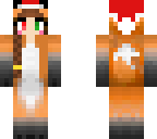 chistmas fox girl