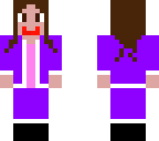 girl christmas purple