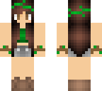 nature girl with brown hair