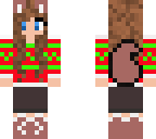 xmas girl wolf