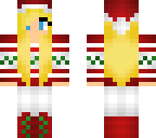 blonde christmas girl