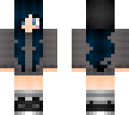 cute blue emo girl