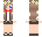 cute geeky flower girl