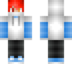 half red half blue