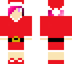 pink haired santa