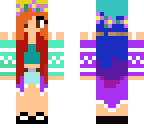 rainbow hair girl