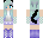 winter cat girl