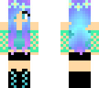 blue flower girl