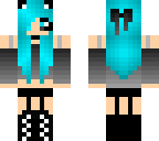 blue fox girl with headset