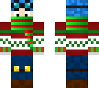 blue hair dantdm christmas skin