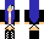blue haired girl