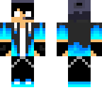 blue herobrine boy cap
