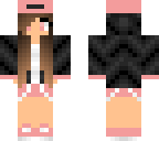 casual pink and black girl