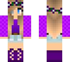 cute purple flower girl