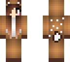 deer girl with dark brown hair