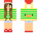 duck girl christmas skin 