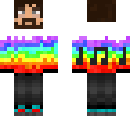 rainbow lumberjack steve skin format