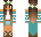 tan blue girl