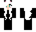black cat girl pool