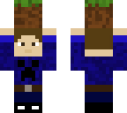boy' holding a grass block