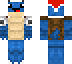derpy blastoise with santa hat