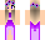 purple dress girl
