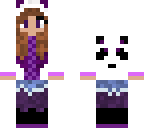 purple panda girl