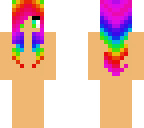 rainbow hair skin base