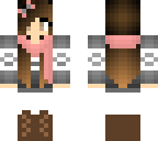 winter girl with bows on shoes