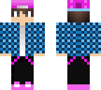 blue and hot pink guy