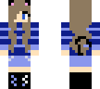 blue cat girl