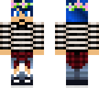 blue haired boy