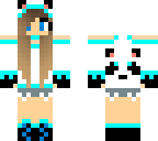 blue panda girl