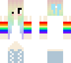 cute rainbow girl