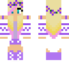 pink and purple flower girl