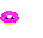 pink frosted donut