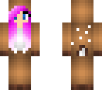 pink hair reindeer girl