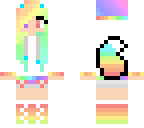rainbow pastle wolf