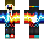 red and blue flame