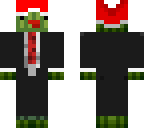 suited watermelon - christmas hat added