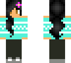 teal sweater girl