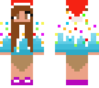 awkward fudgy christmas hat skin