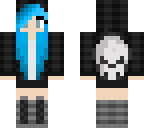 blue haired emo girl