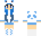 blue panda girl
