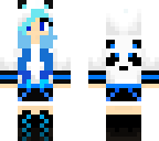 blue panda girl