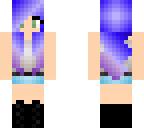 blue purple hair girl
