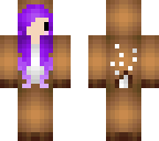 chibi girl purple edit