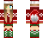 christmas wolf girl