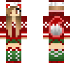 christmas wolf girl
