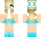 cute blue kawaii girl